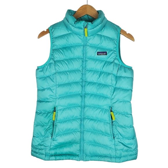 Patagonia Other - PATAGONIA Girls Down Sweater Vest Puffer Size XXL (16-18) Tourquise READ DESC